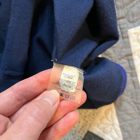 Title nine partially striped 1/4 zip pullover women’s size large - Picture 4 of 8